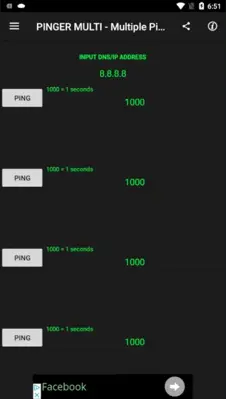 PINGER MULTI - Multiple Ping To The Network android App screenshot 3